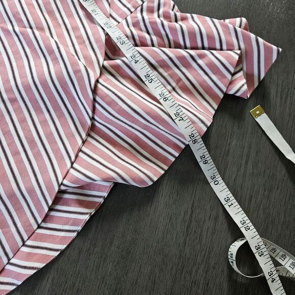 NWT Ted Baker Coryn Layered Striped Ruffle Midi Skirt Pink Women Ted 2/ US 6 - Picture 8 of 11